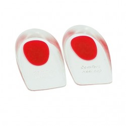 Branturi din silicon BR039 pentru protectie calcai, 1 pereche Rosii